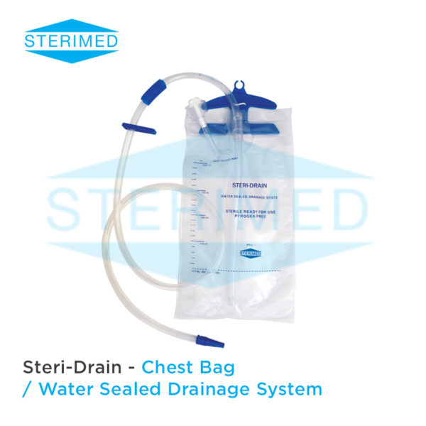 Steri-Drain Chest Bag, Water Sealed Drainage System